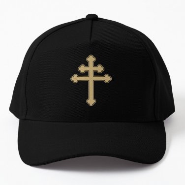 Cross Lorraine Cross Anjou Gold Baseball Cap Casquette Horse Hat Outing Derbyhatgolf Wear