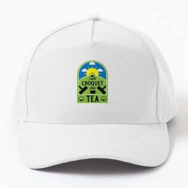 Croquet And Tea Lawn Game Summer Croquet Gifts British Croquet Australian Croquet Cap Casquette Rave