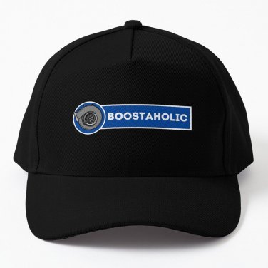 Boostaholic Funny Turbo Car Enthusiast Baseball Cap Casquette Black Streetwear Hats