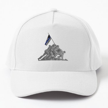 Blue Lives Matter Iwo Jima Baseball Cap Casquette Caps Beach Hat