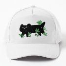 Black Cat With Grass Baseball Cap Casquette Hats Baseball Cap Casquette Caps Caps