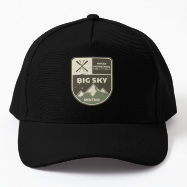 Big Sky Rocky Mountains Montana Baseball Cap Casquette Caps Vintage Cap