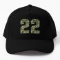 Army Camouflage Number Twenty-two Soldiers Lucky Number 22 Cap Unisex Hat