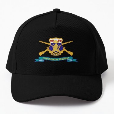 Army 15th Infantry Regiment Dui w Ribbon X 300 Baseball Cap Casquette Bag Golf Hat