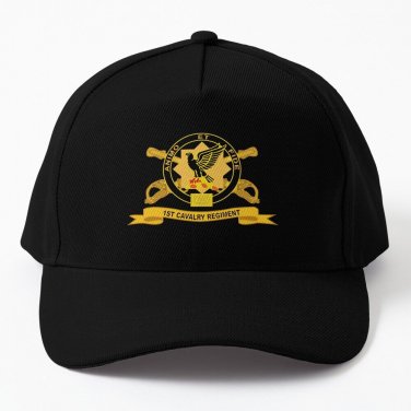Army - 1st Cavalry Regiment w Br - Ribbon Baseball Cap Hat Casquette Snapback