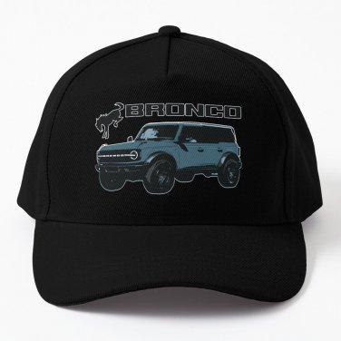 area 51 blue Ford Bronco MURICA SUV sport simplistic Baseball Cap Hat Casquette Snapback