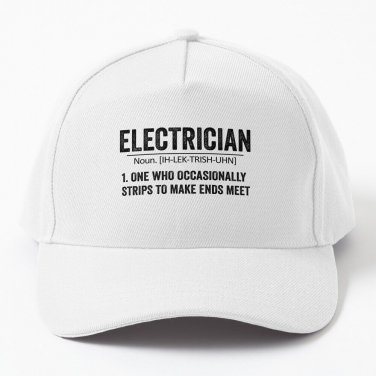 Funny Electrician Definition Baseball Cap Casquette Dad Hat Snapback Cap Sun Cap