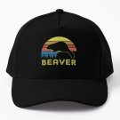 Beaver Vintage Retro Sunset Style Baseball Cap Casquette Hat Cap