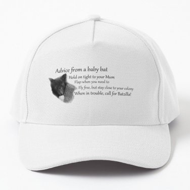 Batzilla Baby Bat Advice Baseball Cap Casquette Trucker Hats Golf Hat Thermal Sunhat