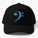 Bass Clef-Bass Player-Bass Guitarist Watercolor Ocean Sea Baseball Cap Hat Casquette Snapback
