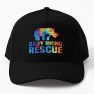 Baby Rhino Rescue tie dye logo Baseball Cap Unisex Hat Casquette Snapback