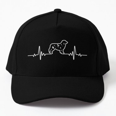 Aussie Heartbeat Minimalist &acirc;�� Tri Colored Australian Shepherd Baseball Cap Casquette Hats