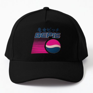 Bepis Baseball Cap Hat Black Snapback Casquette Mens Women