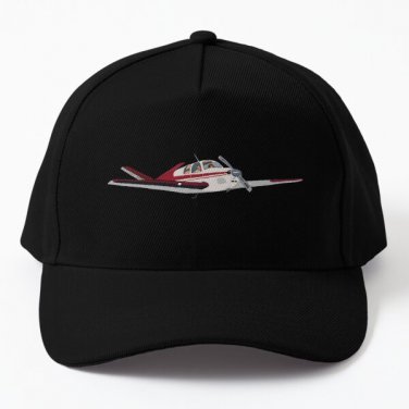 Beech Bonanza V Tail Illustration Retro Baseball Cap Hat Czapka Casquette Hip Hop Fish