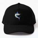 Beautiful Blue Marlin Baseball Cap Hat Hip Hop Snapback Black