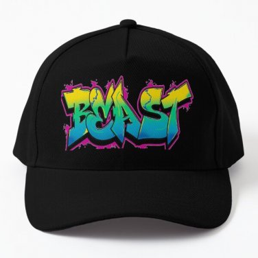 Beast Baseball Cap Hat Snapback Black Casquette
