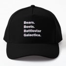 Bears Beets Battlestar Galactica Baseball Cap Hat Black Snapback Hip Hop Casquette Czapka