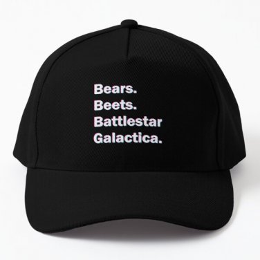 Bears Beets Battlestar Galactica Baseball Cap Hat Black Snapback Hip Hop Casquette Czapka