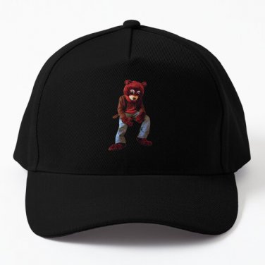 Bear Baseball Cap Hat Black Mens Snapback Casquette