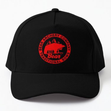 Bear Archery Logo Baseball Cap Hat Black Snapback Casquette