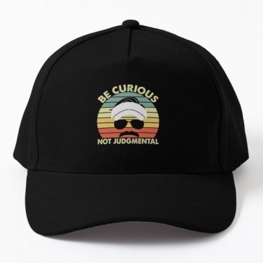 Be Curious Not Judgmental Baseball Cap Casquette Hat Snapback Women Mens Black