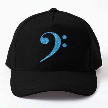 Bass Clef Bass Player Bass Guitarist Wat Baseball Cap Hat Casquette Snapback Hip Hop