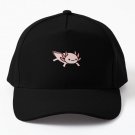 Axolotl Baseball Cap Hat Hip Hop Casquette Printed Black