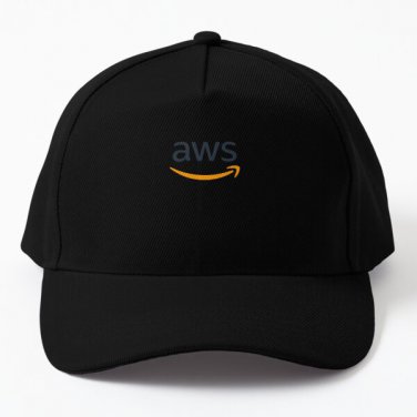 Aws Logo Essential Baseball Cap Hat Snapback Black Mens Casquette