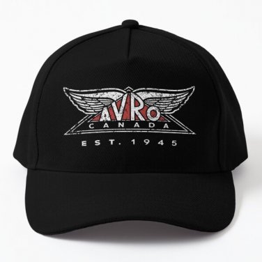Avro Canada Logo Baseball Cap Hat Hip Hop Casquette Black Snapback