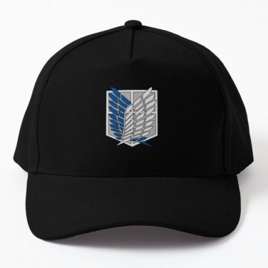 Attack On Titan T Shirtthe Survey Corps Baseball Cap Hat Women Black Casquette