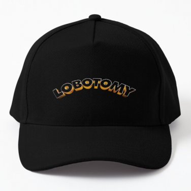 Ask Me About My Lobotomy Baseball Cap Hat Snapback Hip Hop Casquette Black