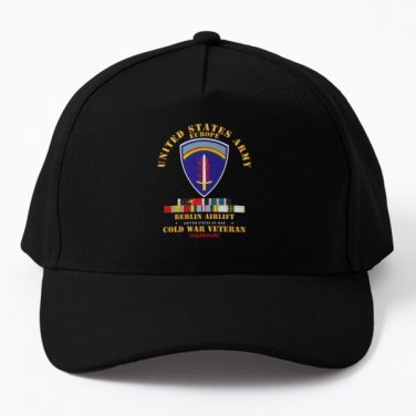 Army Us Army Europe Berlin Airlift Baseball Cap Casquette Hat Women Black
