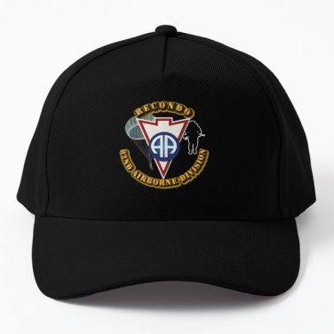 Army Recondo Para 82Ad Baseball Cap Hat Hip Hop Printed Black Snapback