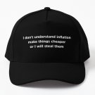 I Don't Understand Inflation Make Things Cheaper I Will Steal Them Cap Casquette Horse Hat Bobble Ha