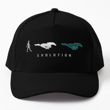 Human Evolution  Mustang Mach E Drivers Baseball Cap Casquette Trucker Cap Hats