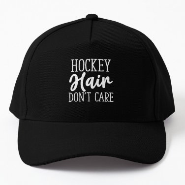 Hockey Hair Don't Care Essential Baseball Cap Casquette Hats Horse Hat Unisex Hat Cap