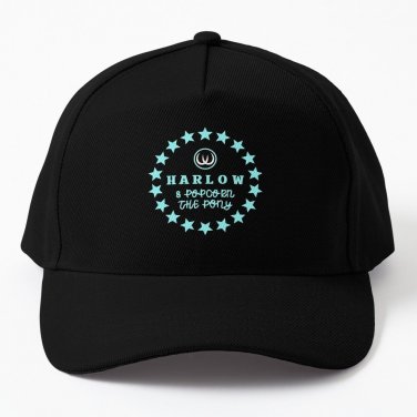 Harlow And Popcorn Merch Popcorn The Pony Baseball Cap Casquette Cap Black Hat