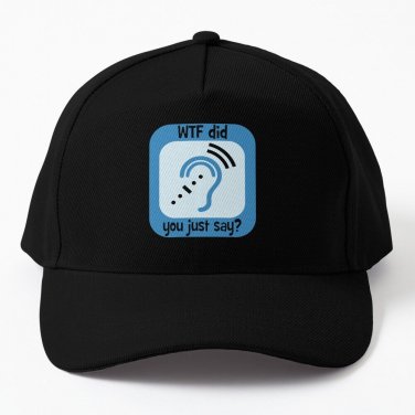 Hard Hearingdeaf Lip Reader Blue Baseball Cap Casquette Hats Snapback Cap Anime