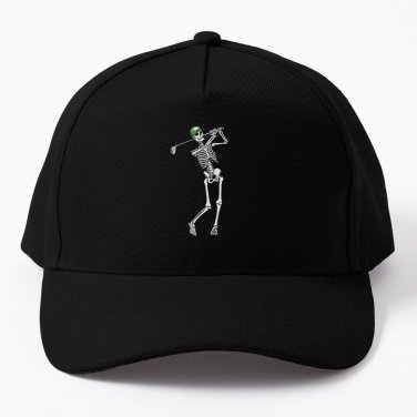 Golf Funny Golfing Skeleton Golfer Halloween Pattern Baseball Cap Casquette Caps Hat