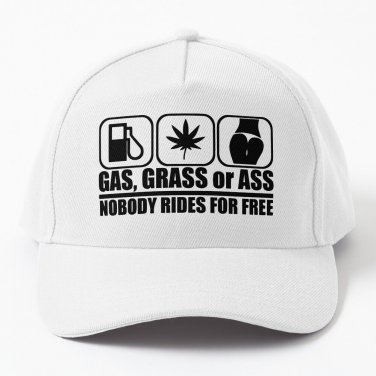 Gas Grass Ass Baseball Cap Casquette Rugby Black Hats Cap