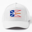 Flag Newfoundland And Labrador With Name Newfoundland And Labrador Baseball Cap Casquette Cap Hatcap