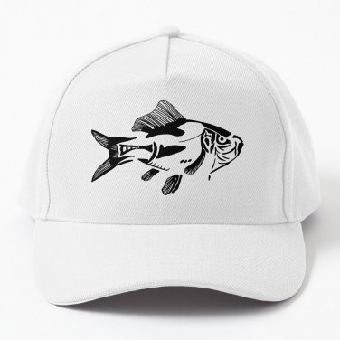 Fish Black Baseball Cap Casquette Sunhat Cap