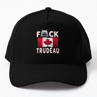 F-Ck Trudeau Save Canada Freedom Convoy Truckers White Baseball Cap Casquette Hat Bag Hat