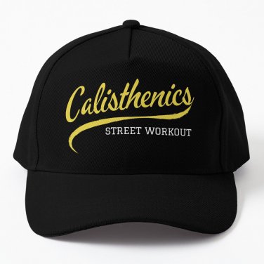 Calisthenics - Street workout - script lettering - blue design Cap Unisex Hat