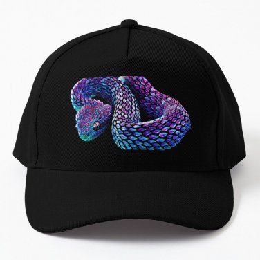Bush viper - atheris hispida snake Baseball Cap Unisex Hat Casquette Snapback