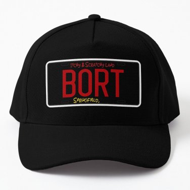BORT License Plate Bart Baseball Cap Unisex Hat Casquette Snapback