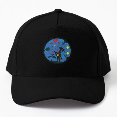 Blue Bubble Comic Manifesting Love (36B-Cropped) Baseball Cap Hat Casquette Snapback