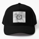 Black and white flower photo Baseball Cap Unisex Hat Casquette Snapback