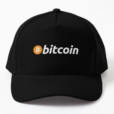 Bitcoin logo white Baseball Cap Unisex Hat Casquette Snapback
