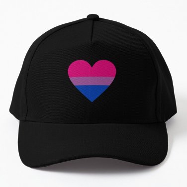 Bisexual flag heart Baseball Cap Unisex Hat Casquette Snapback